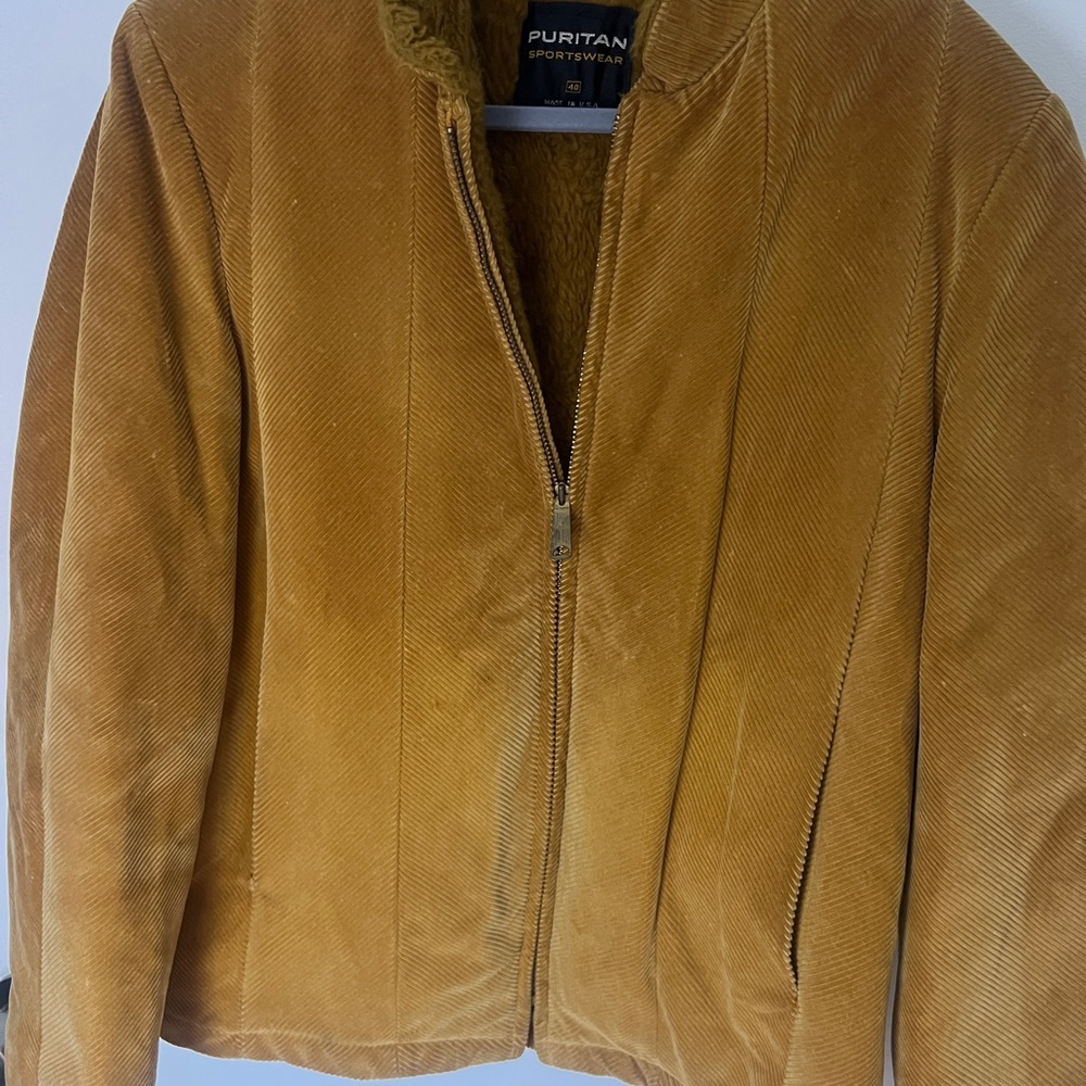 Puritan Women's Brown Corduroy Bomber Jacket